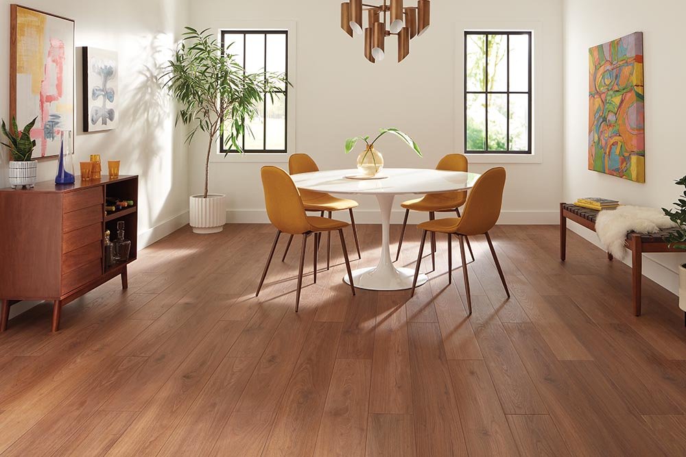 Dining Room Luxury Vinyl Plank LVP - Robert's Flooring